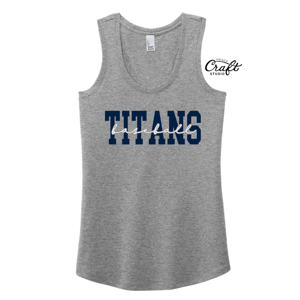 Centennial Baseball - Titans Baseball - District Racerback Tank Top