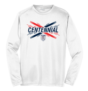 Centennial Boys Soccer Retro Dri-Fit Long Sleeve T-Shirt - White