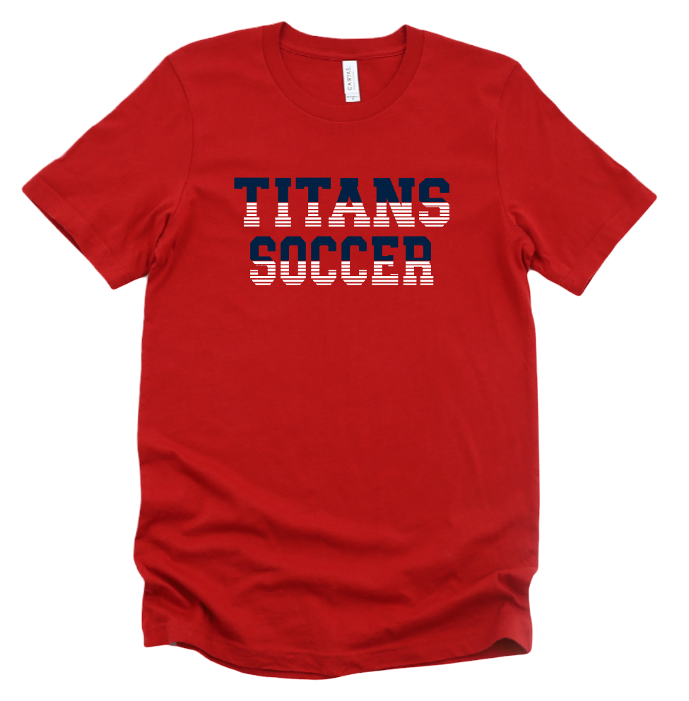 Titans Soccer Color Block Cotton T-Shirt