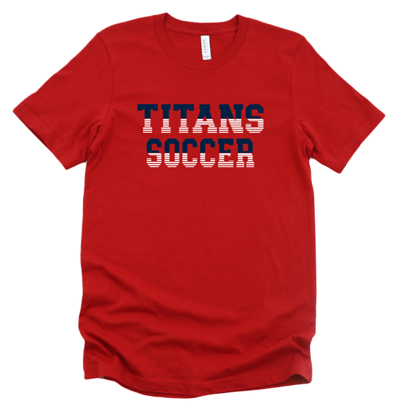 Titans Soccer Color Block Cotton T-Shirt