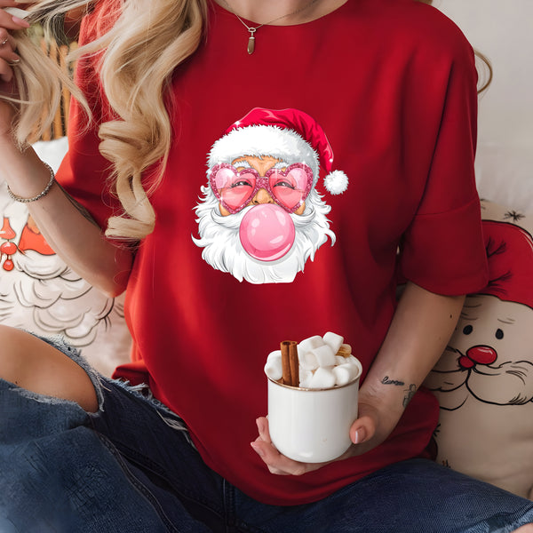 Bubblegum Santa DTF