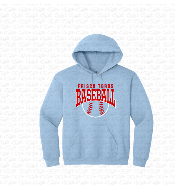 Frisco Toros Baseball Light Blue Hoodie
