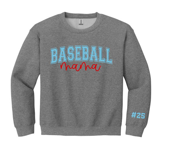 Frisco Toros Baseball Mama Graphite Heather Sweatshirt