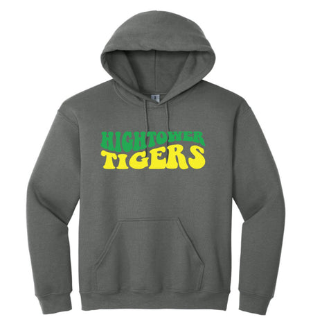 Hightower Tigers Wave Series - Charcoal Hoodie