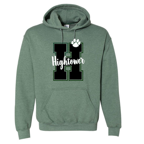Hightower Tigers "H" Series - Heathered Green Hoodie