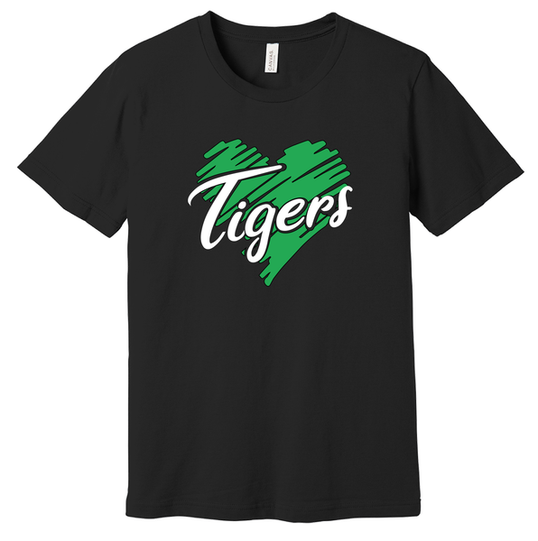 Tigers - Doodle Heart  - T-Shirt