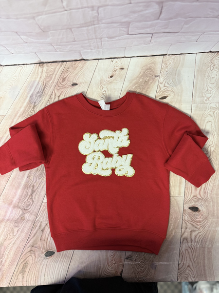 Santa Baby White and Gold 6"