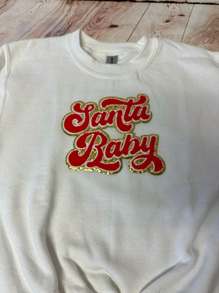 Santa Baby Red and Gold 6"