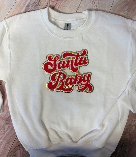 Santa Baby Red and Gold 6"
