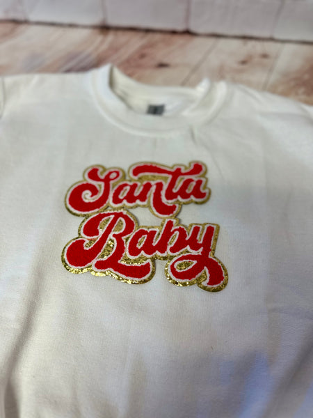 Santa Baby Red and Gold 6"