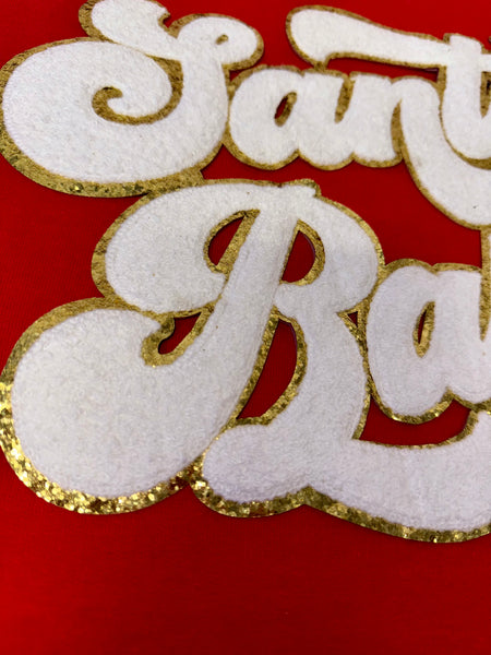 Santa Baby White and Gold 12"