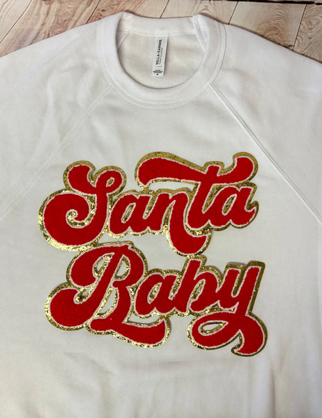 Santa Baby Red and Gold 12"