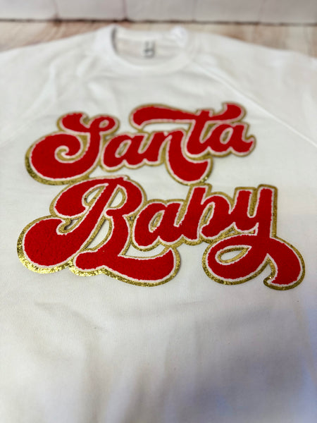Santa Baby Red and Gold 12"