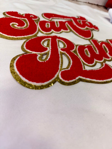 Santa Baby Red and Gold 12"