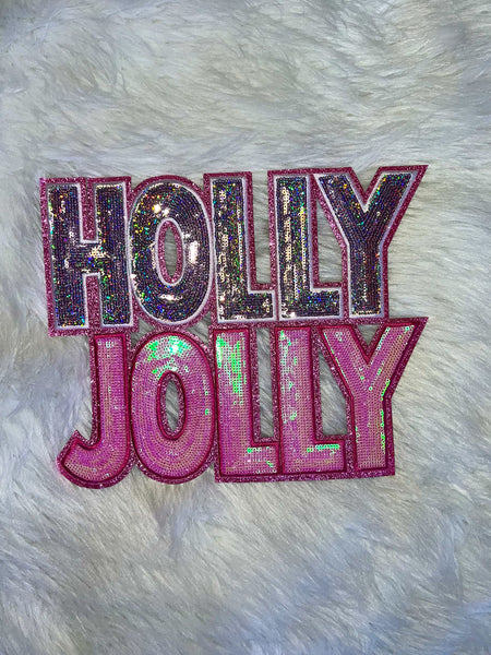 Holly Jolly Sequin Patch