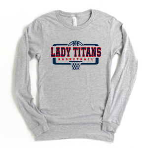 Lady Titans Basketball Long Sleeve Cotton Shirt