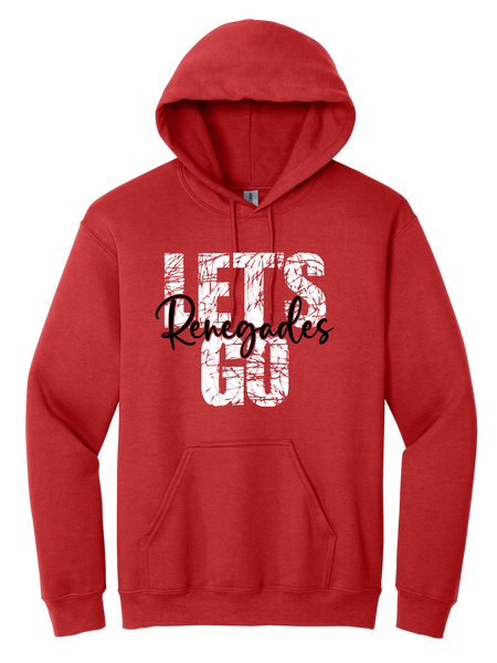 Let's Go Renegades Hoodie - Red