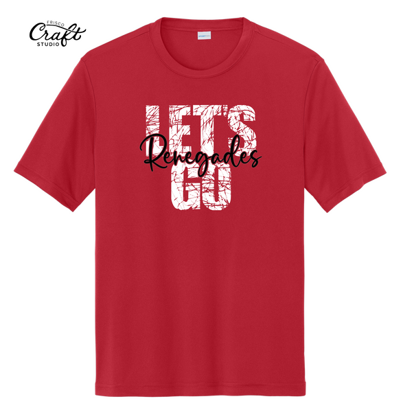 Let's Go Renegades Short Sleeve Dri-Fit - Red
