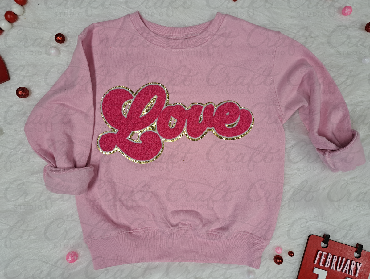 Pink Love Patch Frisco Craft Studio