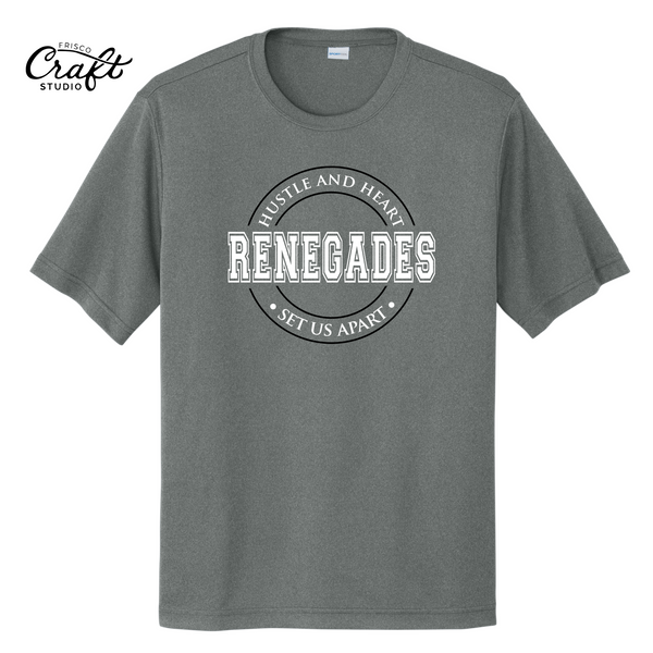Renegades Hustle & Heart Short Sleeve Dri-Fit - Grey