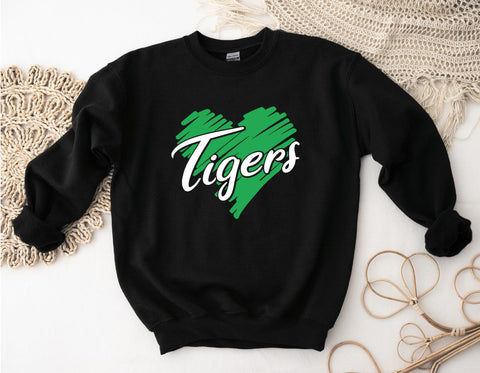 Tigers - Doodle Heart - Sweatshirt