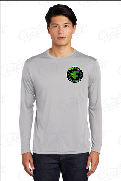 8U Frisco Flames Long Sleeve (Mositure-Wicking)- Pocket Sized