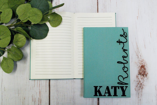 Custom Engraved Leather Notebook for Teacher Appreciation