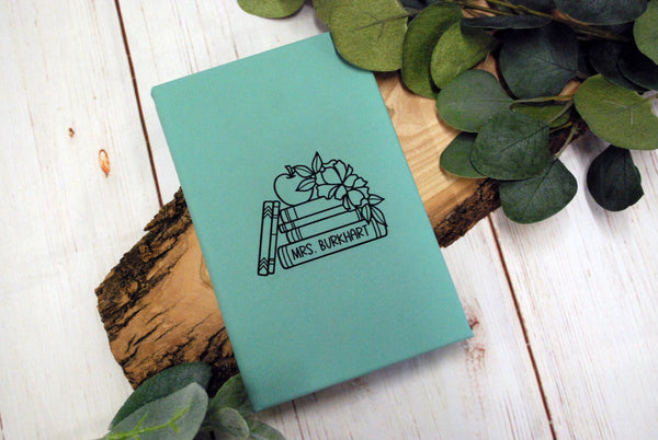 Custom Engraved Leather Notebook for Teacher Appreciation