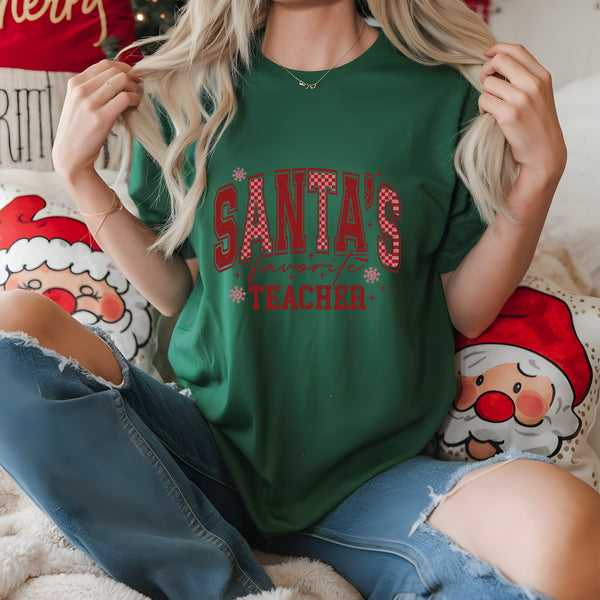 Santa's Favorite Teacher DTF
