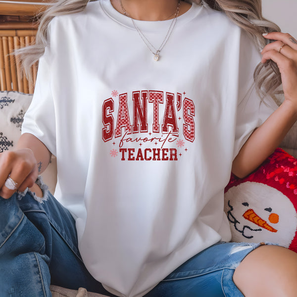 Santa's Favorite Teacher DTF