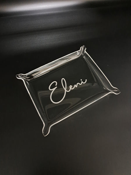 Engraved Clear Acrylic Tray