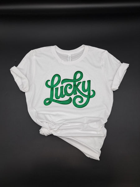 Glitter Puff Lucky Transfer