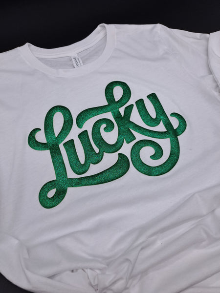 Glitter Puff Lucky Transfer