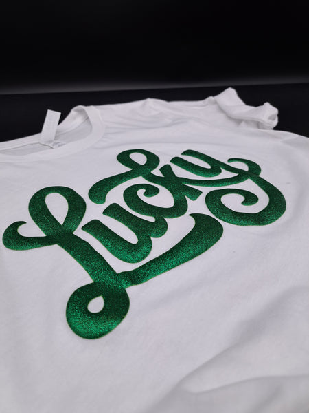 Glitter Puff Lucky Transfer