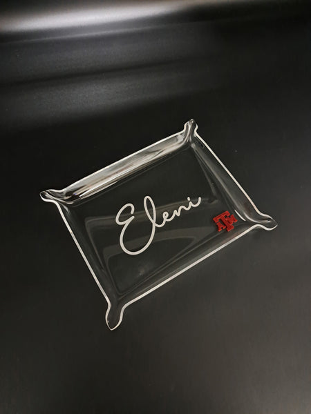 Engraved Clear Acrylic Tray