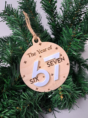 Blue 67 Christmas Ornament