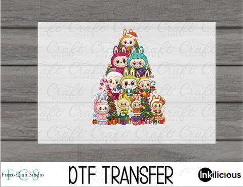 Labubu Christmas Tree DTF