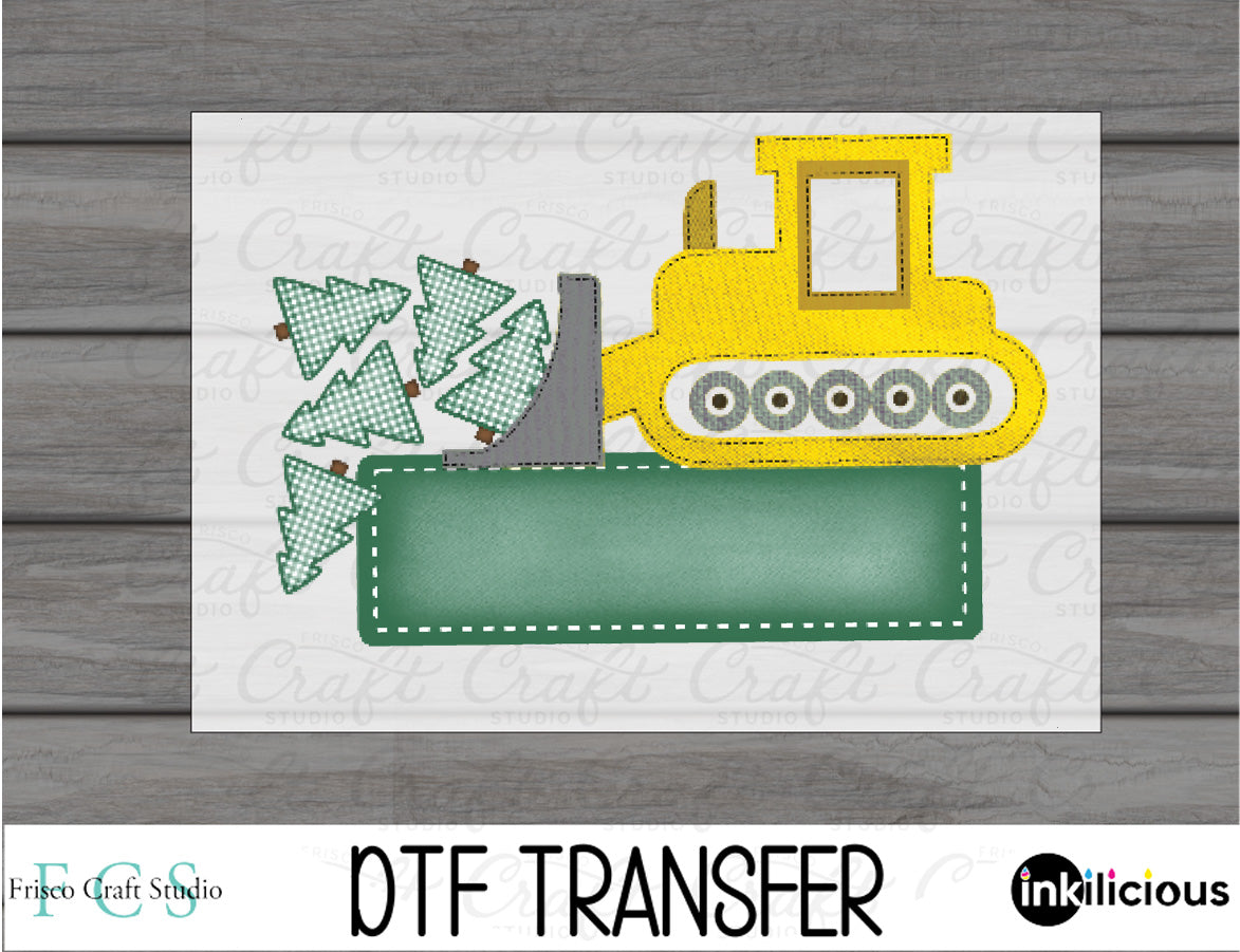 Christmas Tractor DTF