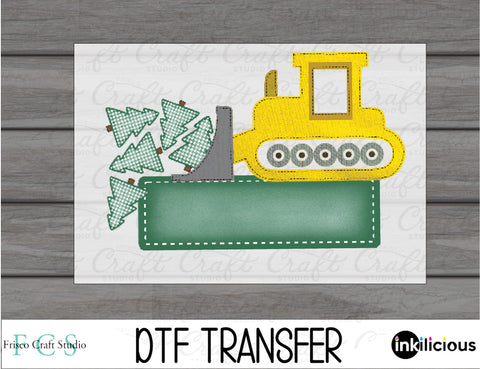 Christmas Tractor DTF