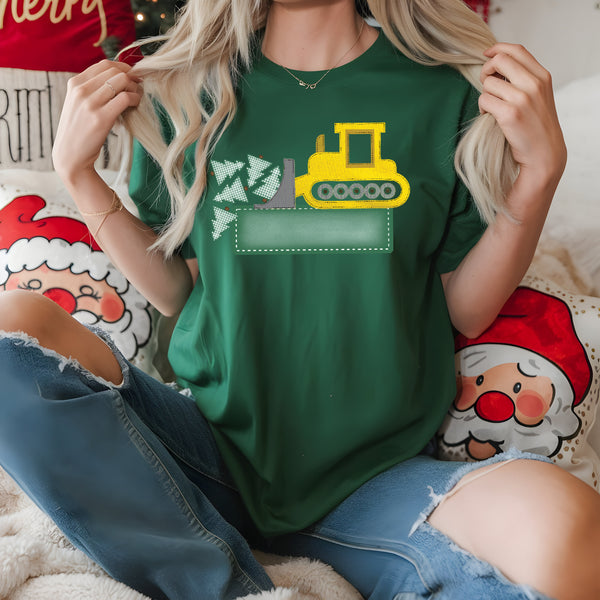 Christmas Tractor DTF