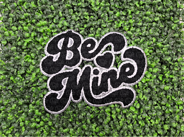 Black Be Mine Valentine Patch