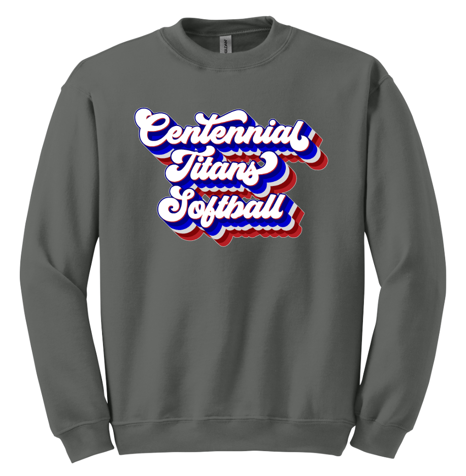 Retro Centennial Titans Softball Sweatshirt
