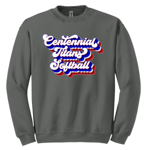 Retro Centennial Titans Softball Sweatshirt