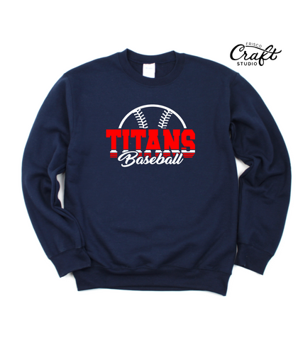 Centennial Baseball - Titans Baseball Spliced Sweatshirt