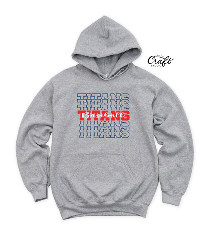 Centennial Baseball - Titans Baseball Stacked Hoodie