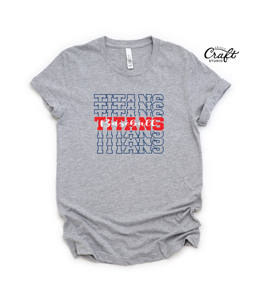 Centennial Baseball - Titans Baseball Stacked Short Sleeve