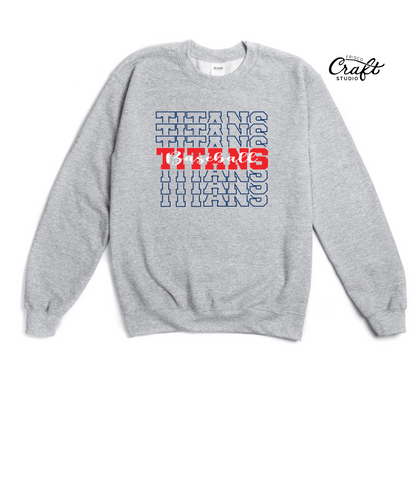 Centennial Baseball - Titans Baseball Stacked Sweatshirt