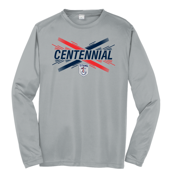 Centennial Boys Soccer Retro Dri-Fit Long Sleeve T-Shirt - Grey