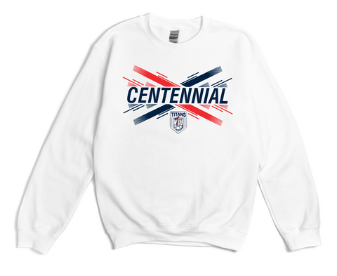 Centennial Boys Soccer Retro Sweatshirt - White