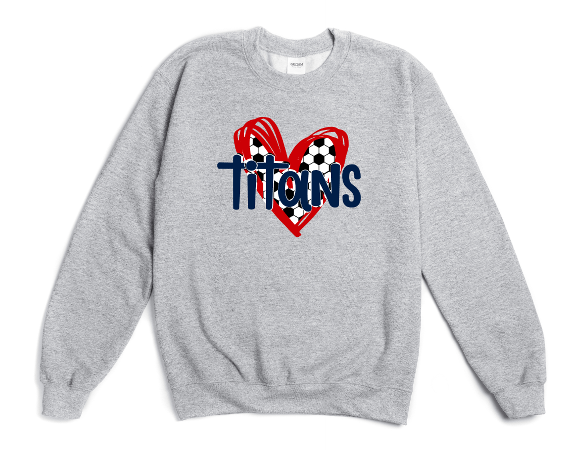 I Heart Titans Soccer Sweatshirt
